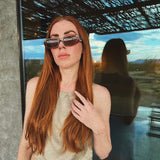 Sydney Sunglasses in Brown on Brown