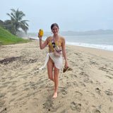 Suzanne Sarong in White